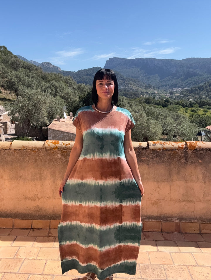 Alina Tie Dye Kjole - One Size