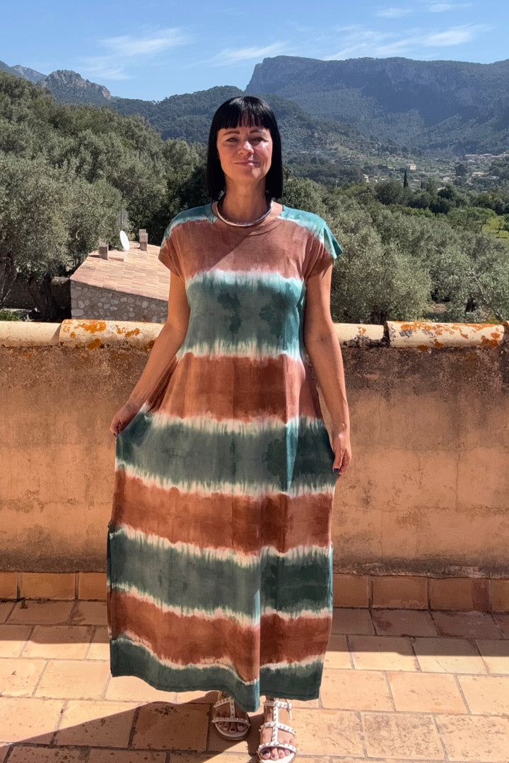 Alina Tie Dye Kjole - One Size