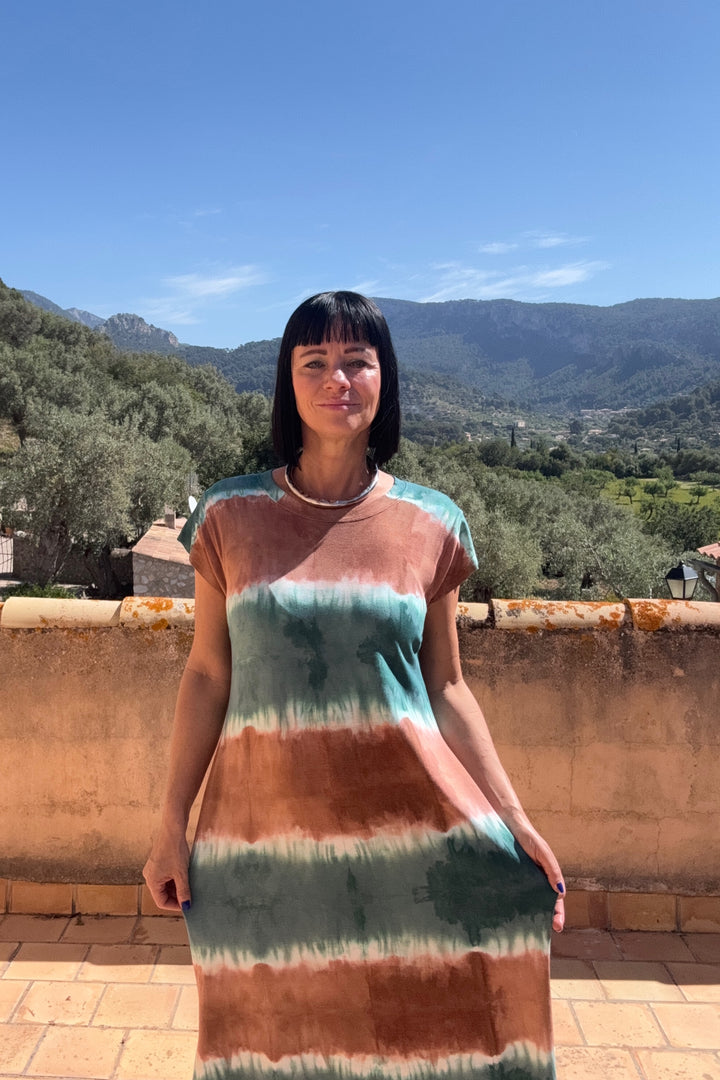 Alina Tie Dye Kjole - One Size