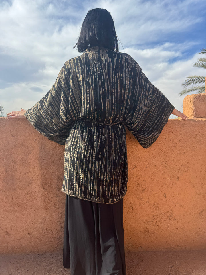 Zebra kimono - Kort - One SIze