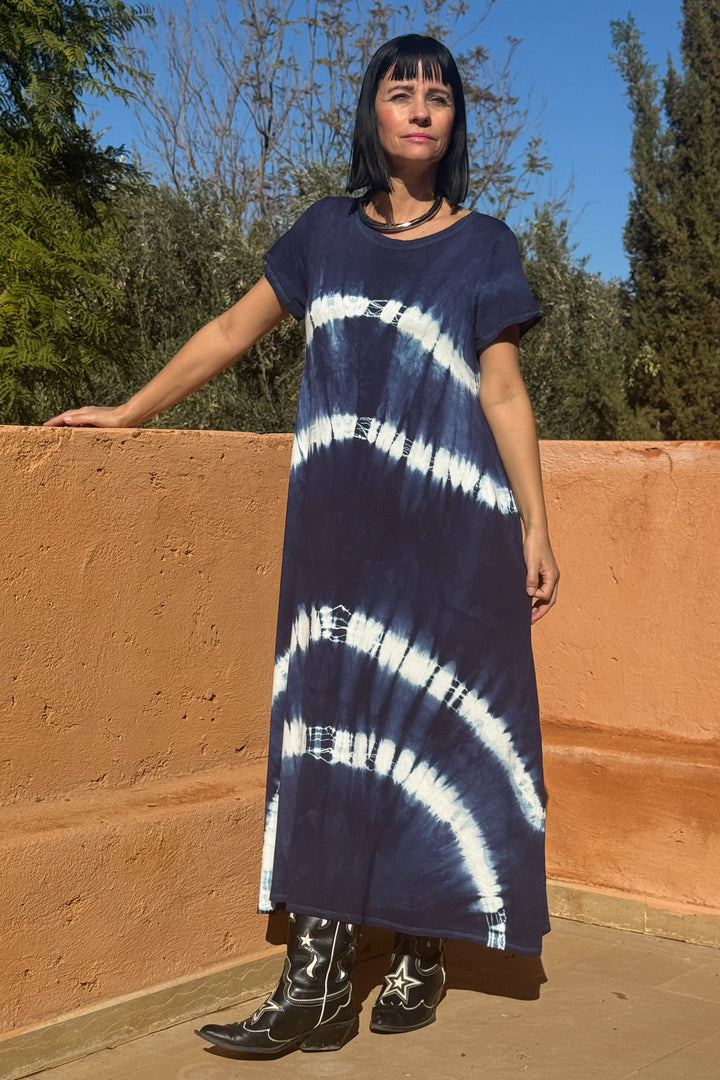 Amina - Tie Dye Kjole - One Size