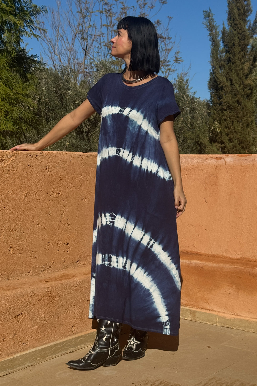 Amina - Tie Dye Kjole - One Size