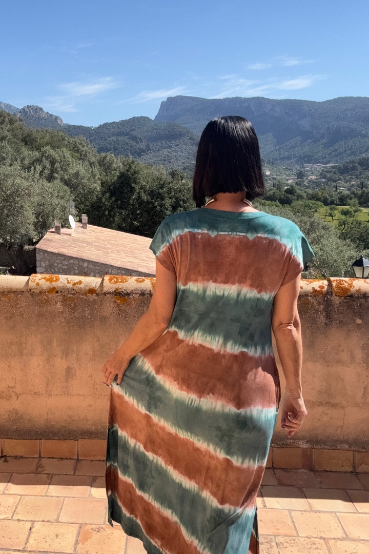 Alina Tie Dye Kjole - One Size
