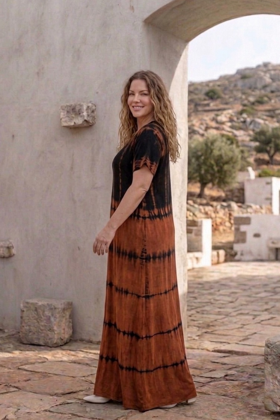 Zina Tie Dye Kjole - One Size