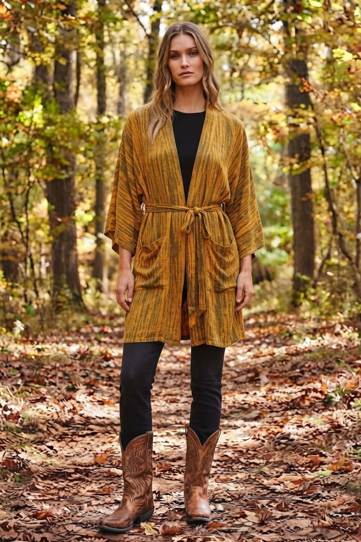 Kimono Safran - Kurz – Einheitsgröße