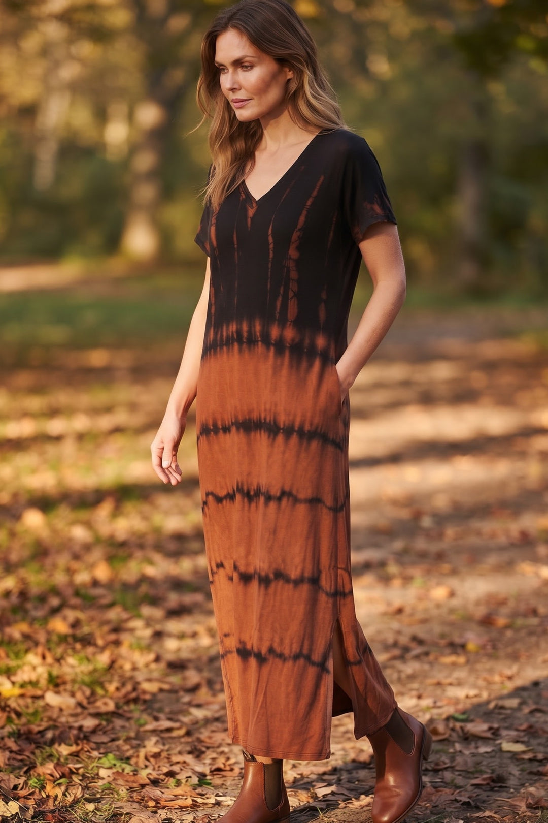 Zina Tie Dye Kjole - One Size