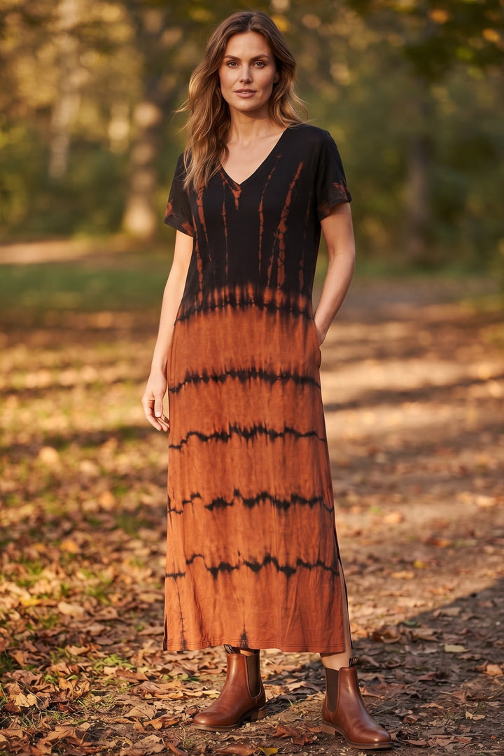 Zina Tie Dye Kjole - One Size