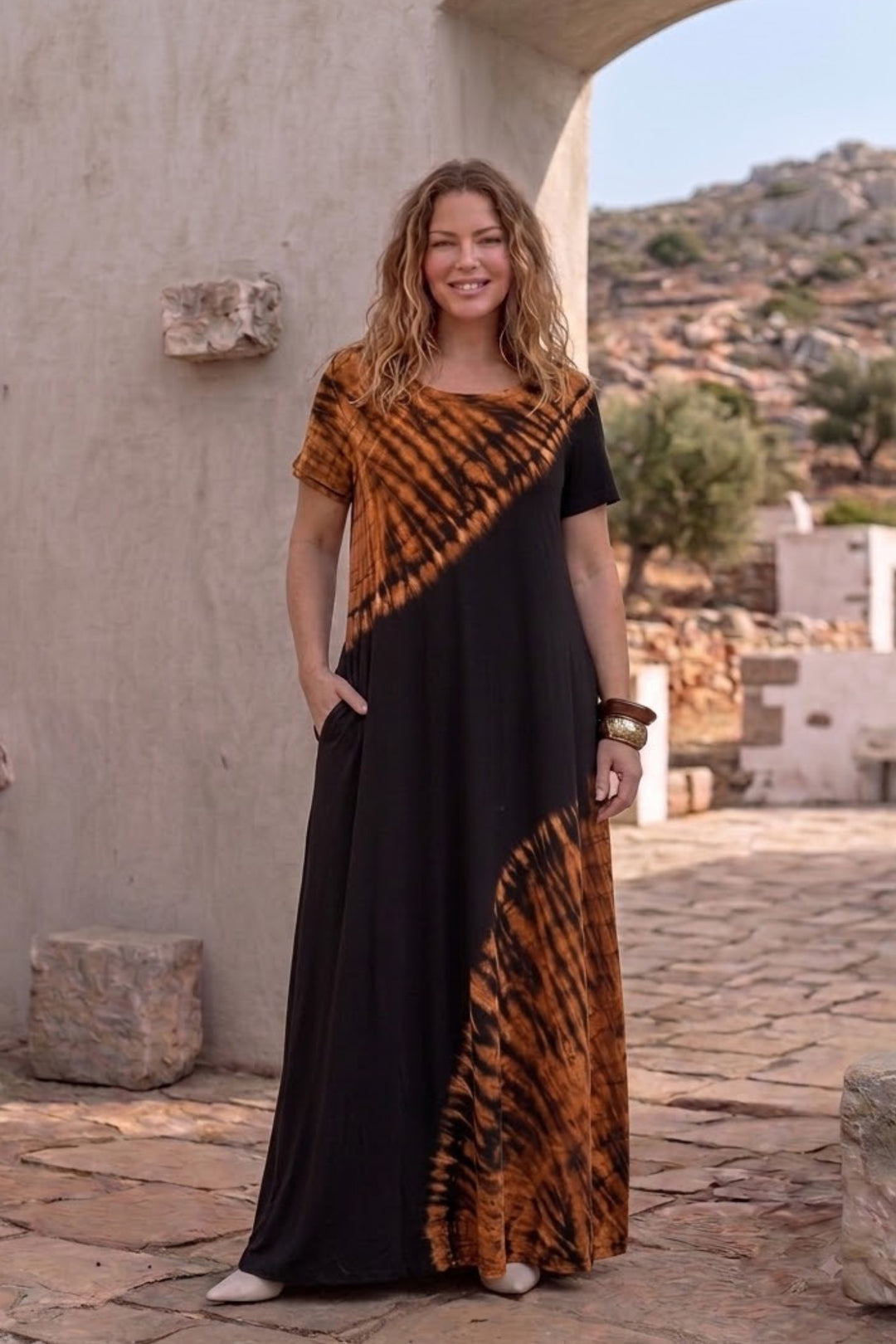 Safi Tie Dye Kjole - One Size