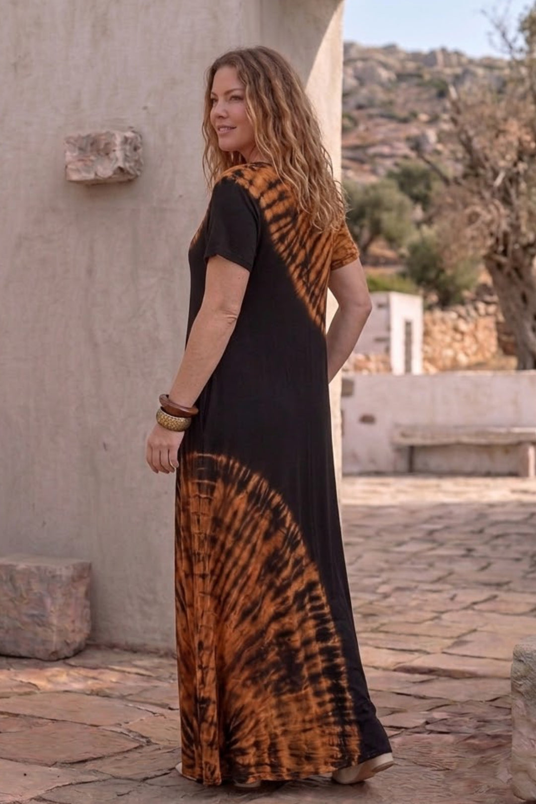 Safi Tie Dye Kjole - One Size