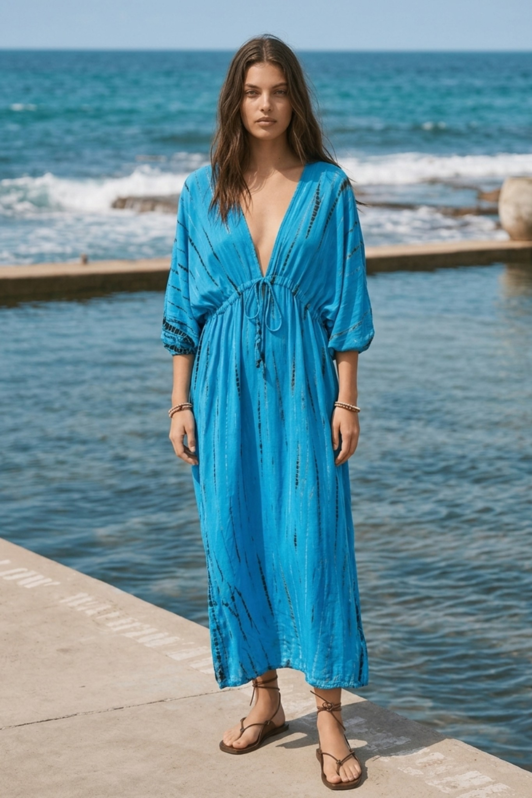 Kaftan kjole Lagoon  - One SIze