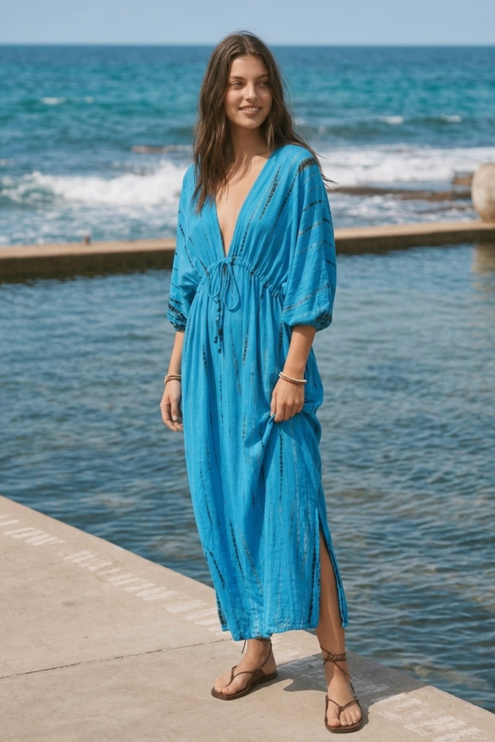Kaftan kjole Lagoon  - One SIze