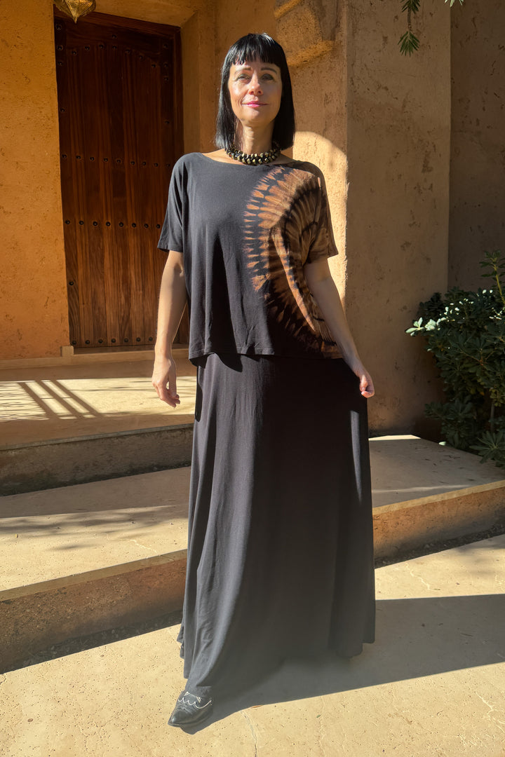 Lang nederdel - Sort