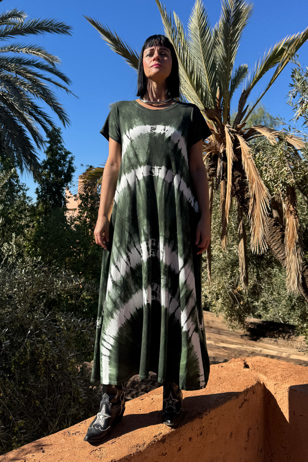 Noura - Tie Dye Kjole - One Size