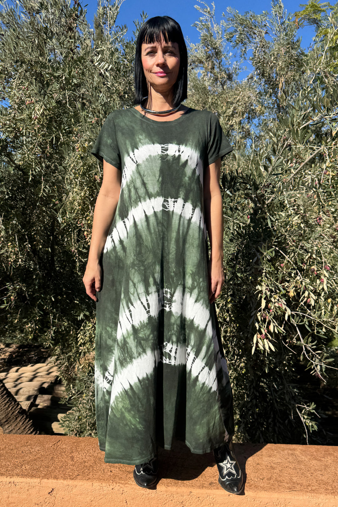 Noura - Tie Dye Kjole - One Size