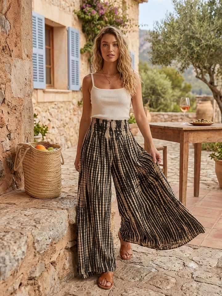 Twilight Summer Wide-Leg Pants