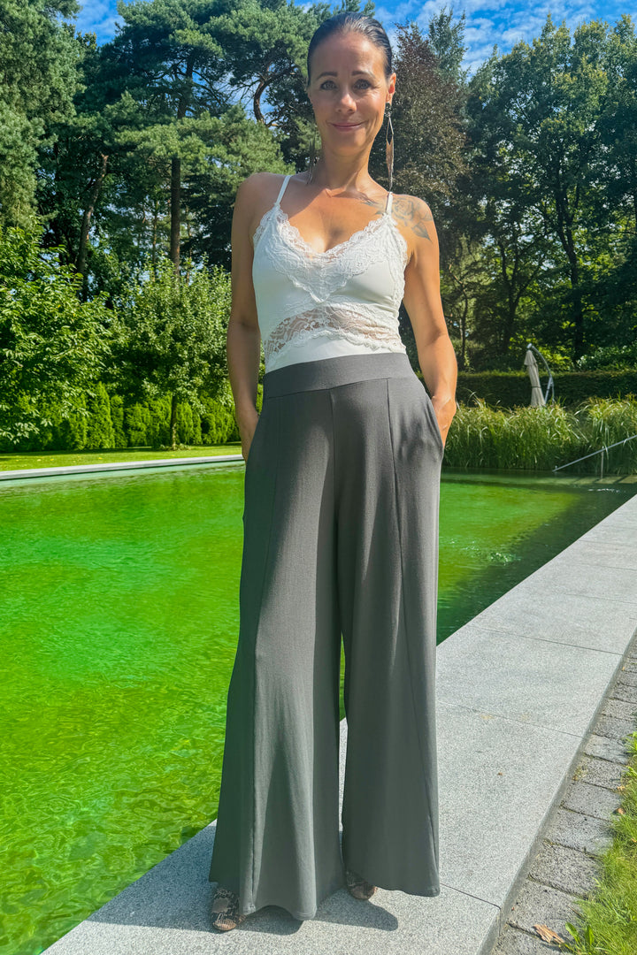 Weiche Loungehose - Perlgrau