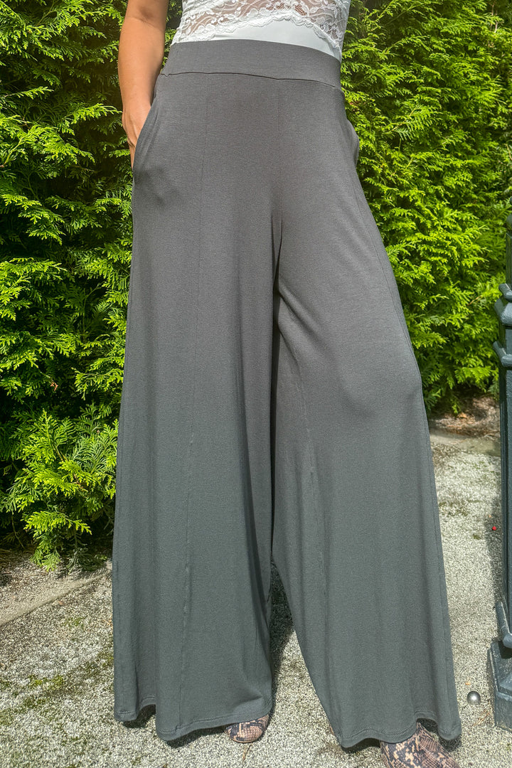 Weiche Loungehose - Perlgrau