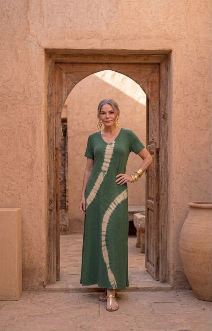 Zina Tie Dye Kjole - One Size