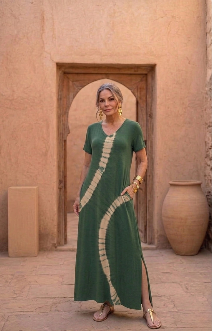 Zina Tie Dye Kjole - One Size