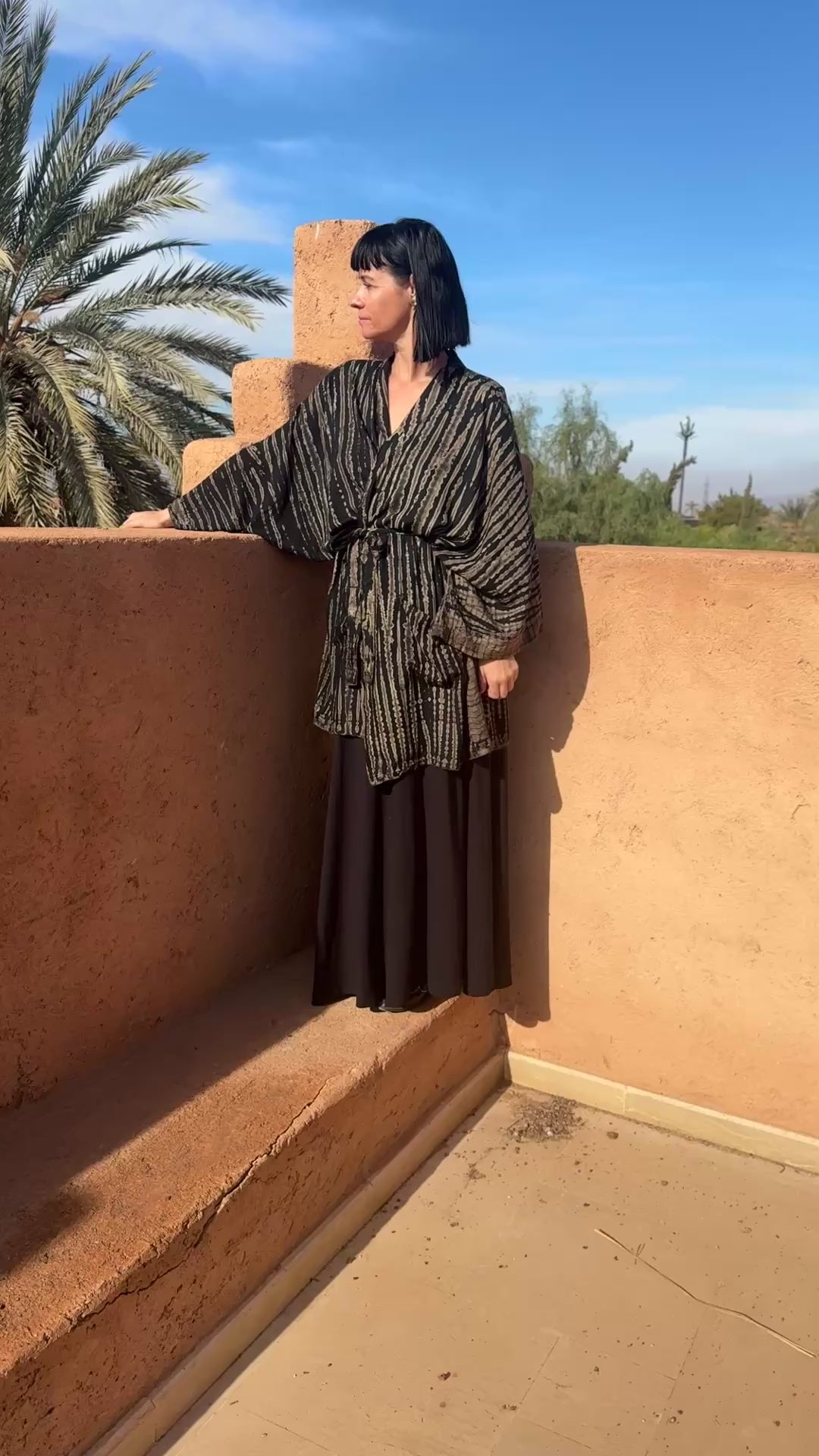 Zebra kimono - Kort - One SIze