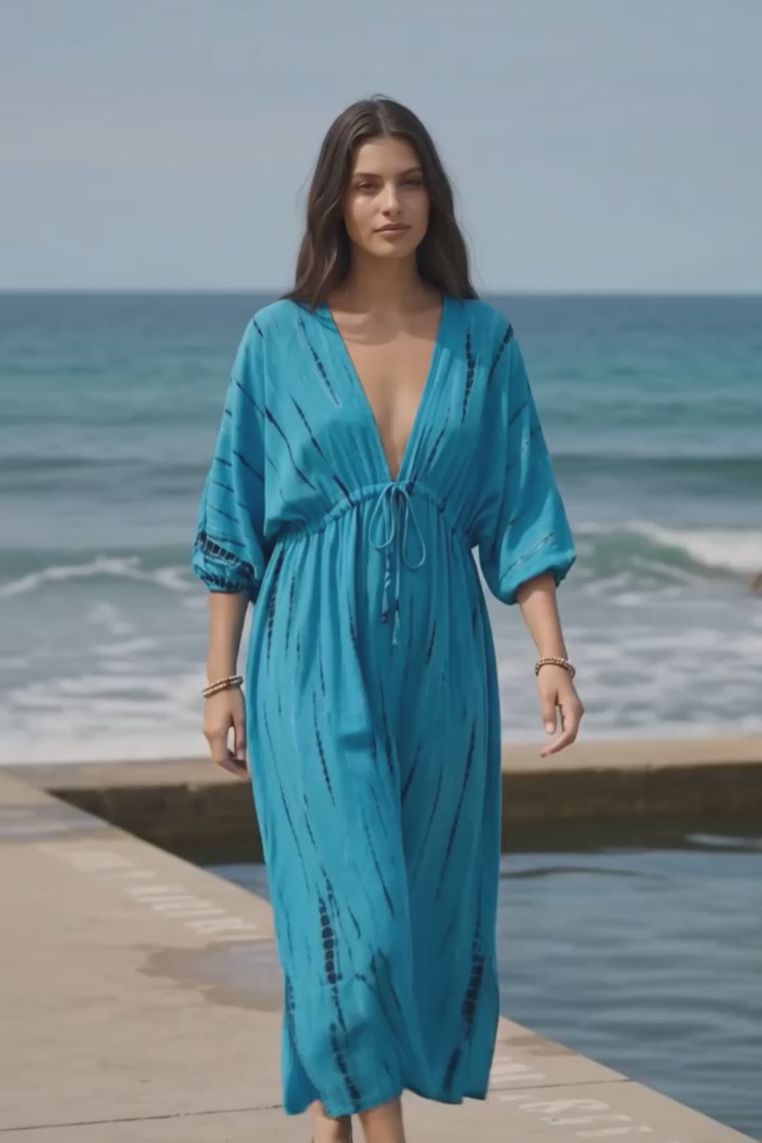 Kaftan kjole Lagoon  - One SIze
