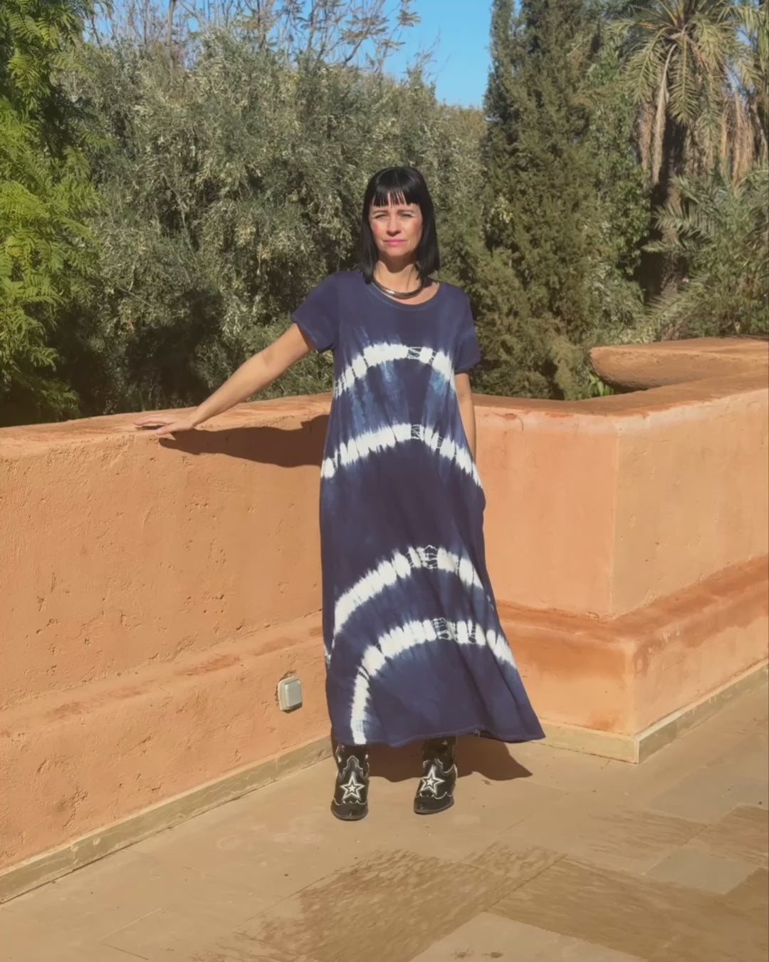 Amina - Tie Dye Kjole - One Size