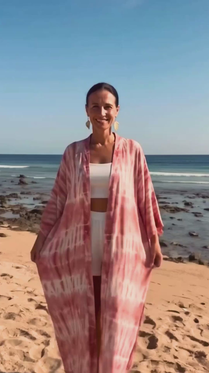 Kimono Pink Dahlia - One Size
