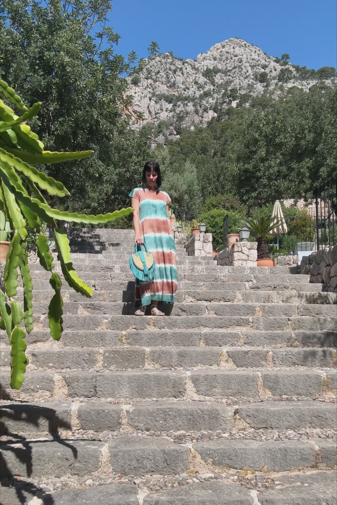 Alina Tie Dye Kjole - One Size