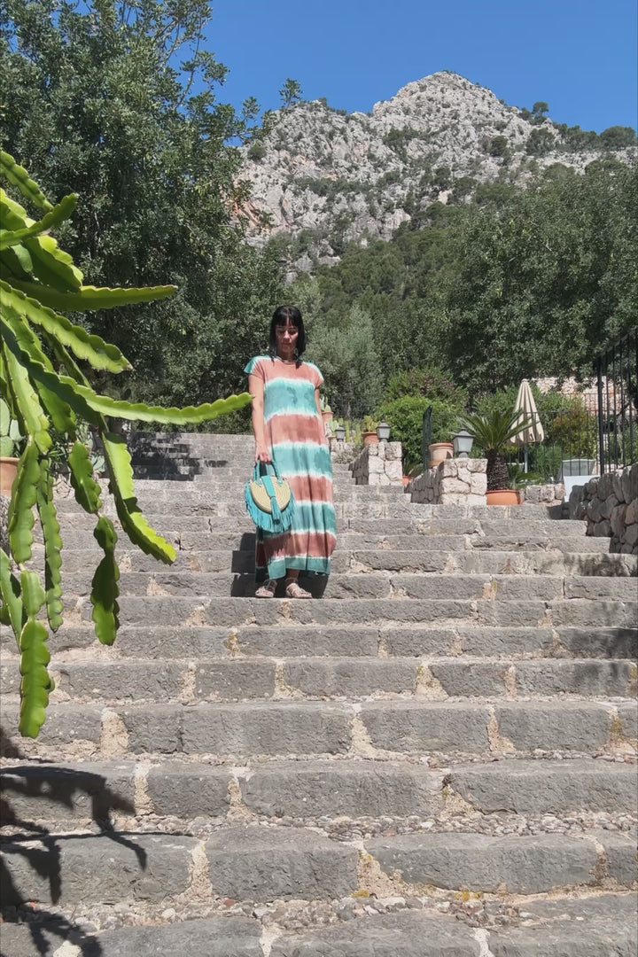 Alina Tie Dye Kjole - One Size