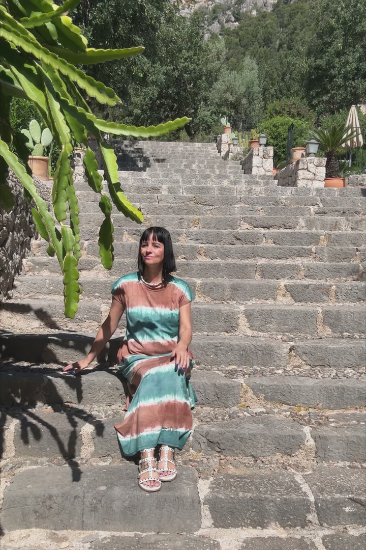 Alina Tie Dye Kjole - One Size