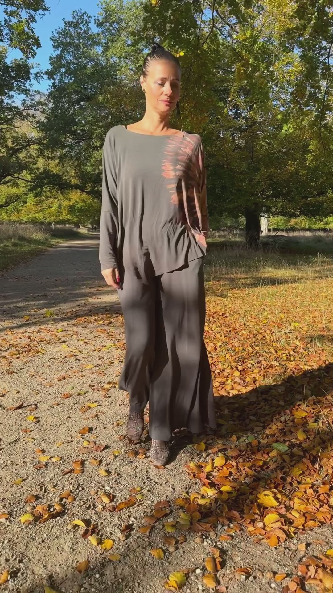 Weiche Loungehose - Perlgrau