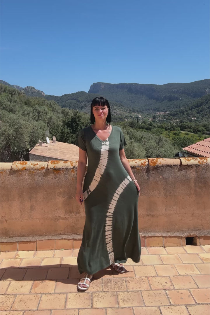 Zina Tie Dye Kjole - One Size